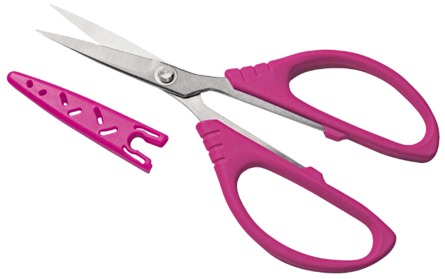 6" SERRATED SCISSORS WITH LARGE FINGER LOOPS