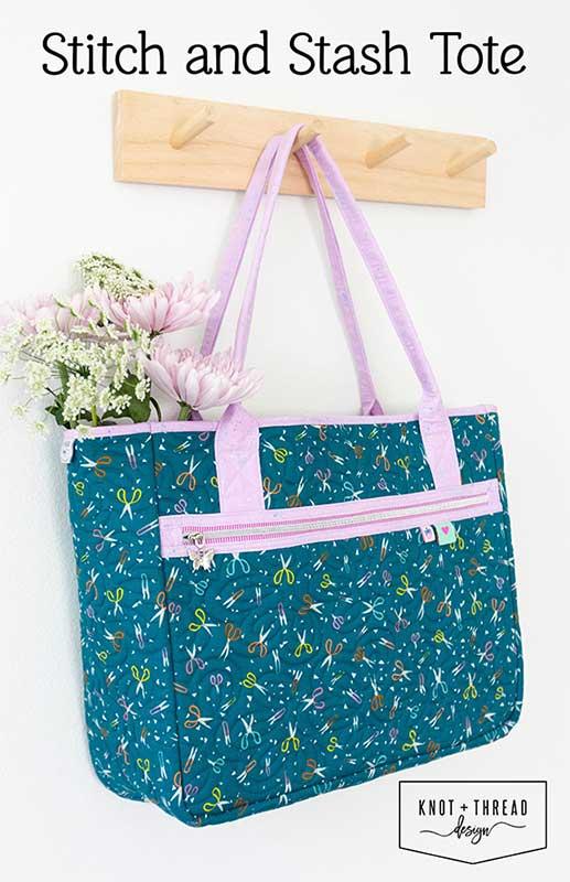 Stitch and Stash Tote Pattern KAT 126 by Knot and Thread Design