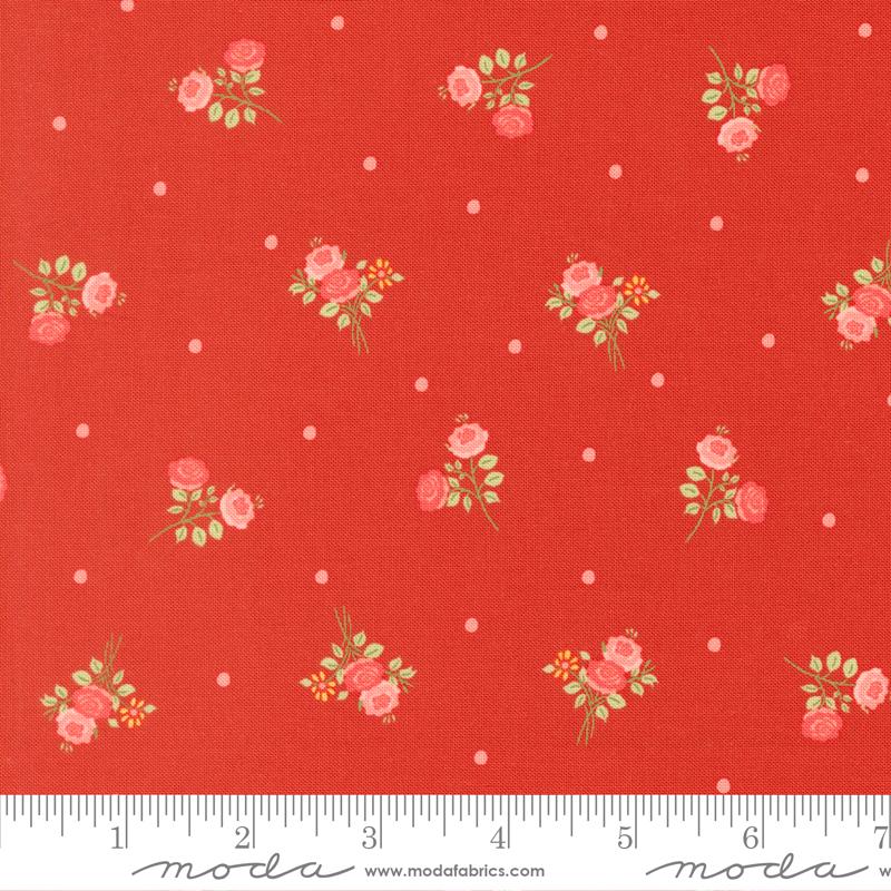 Apricot Candy Rose 3103-19 by Bunny Hill Designs for Moda Sold by the Half Yard