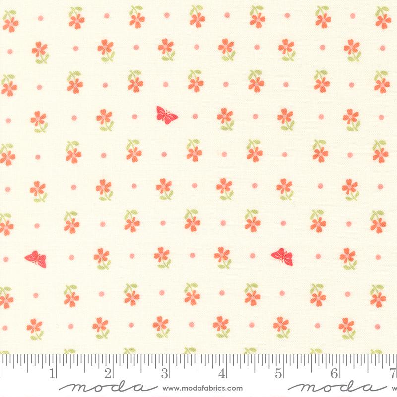 Apricot Candy Cloud 3105-11 by Bunny Hill Designs for Moda Sold by the Half Yard