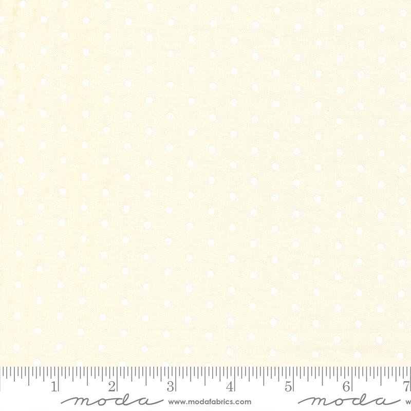Apricot Candy Cloud White 3108-31 by Bunny Hill Designs for Moda Sold by the Half Yard