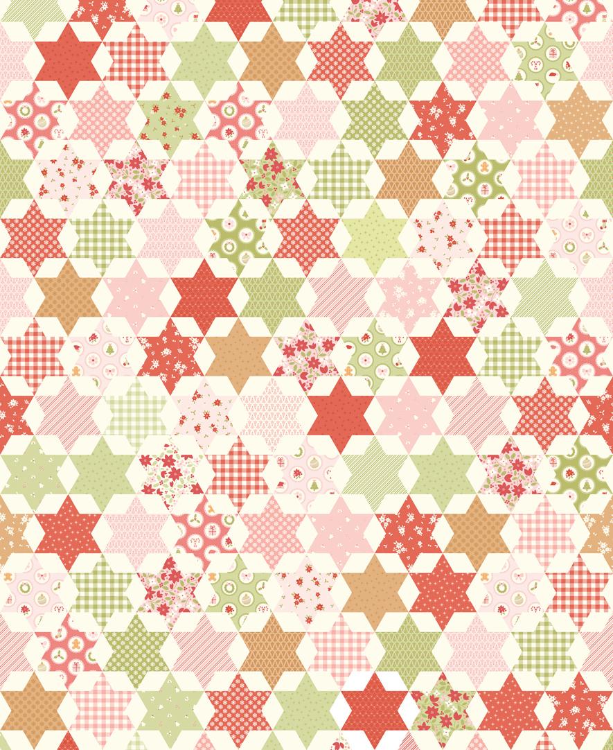 December Darling Cheater Snow 31819-11 by My Sew Quilty Life for Moda Sold by the Half Yard