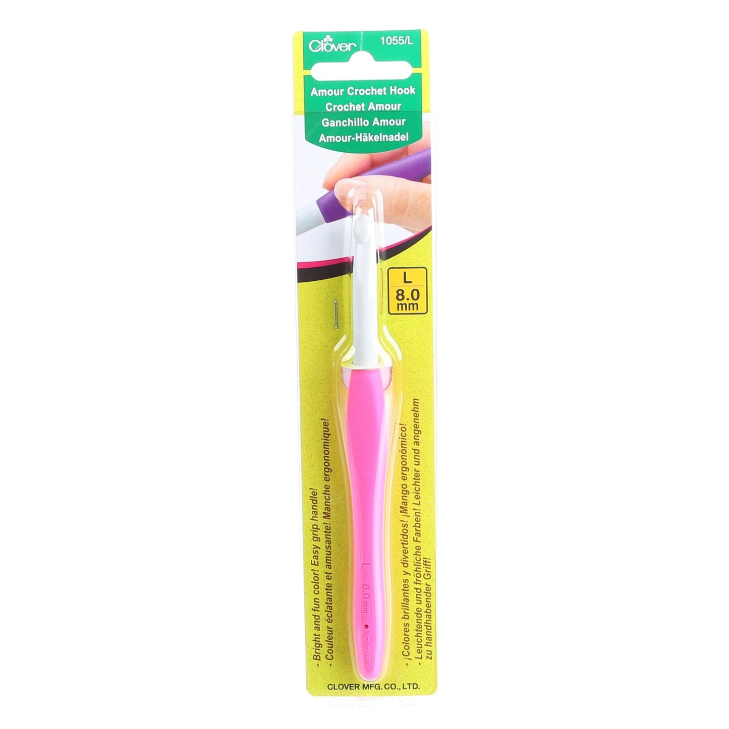 Clover AMOUR Crochet Hook Size 8.0mm / L 1055CVL