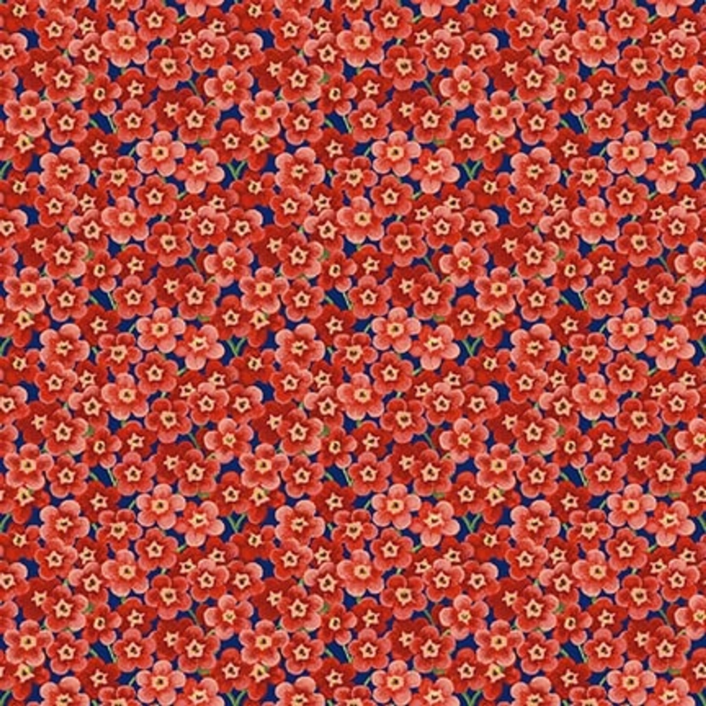1553-87 Enchanted Forest Packed Little Flowers for Henry Glass