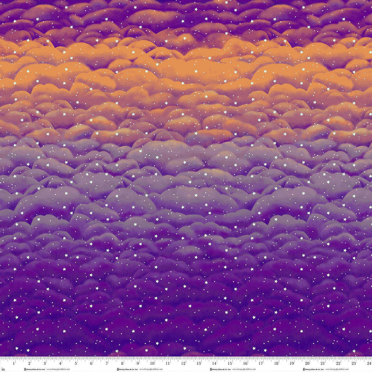 1966G-53 AFTERLIFE PARTY Clouds and Stars by Gail Green for Henry Glass