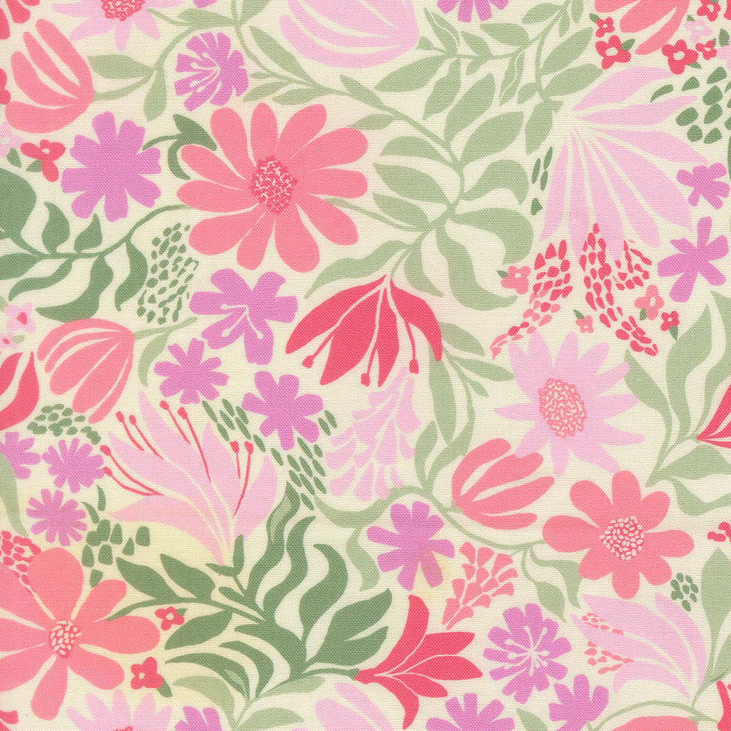 2735112 Floriori Meadow Flamingo Cotton Fabric