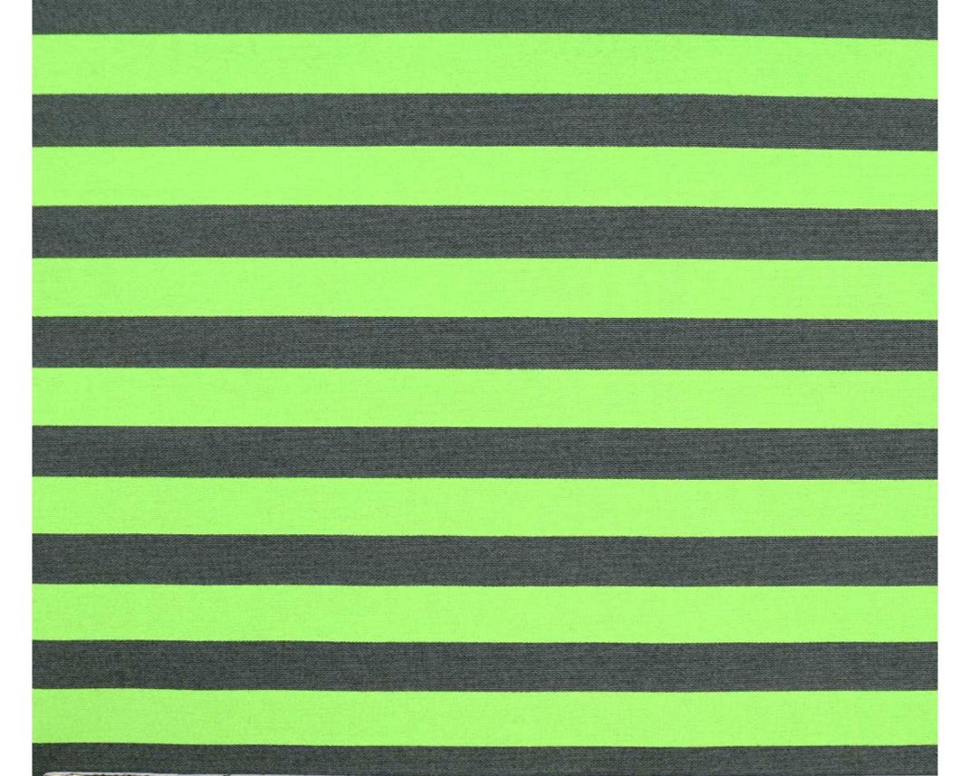 Neon Tent Stripe KARMA Green Tula Pink Sold by the Half Yard