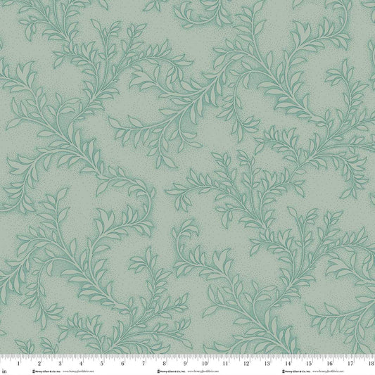 3485-17 Prussian Blue Baskets and Birds BY Michelle Yeo for Henry Glass