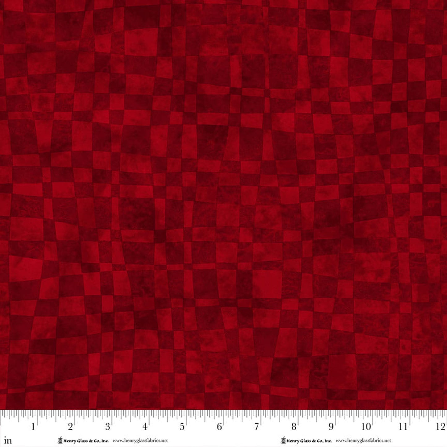 3514-88 Red Vintage Check || Hollyville Manor by Jan Mott Fabric for Henry Glass