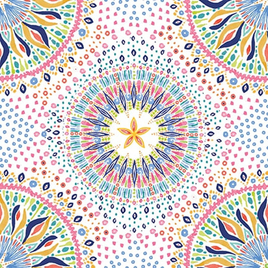 3734-01 White Along the Coast Junebug by Blank Quilting Fabric Sold by the Half Yard