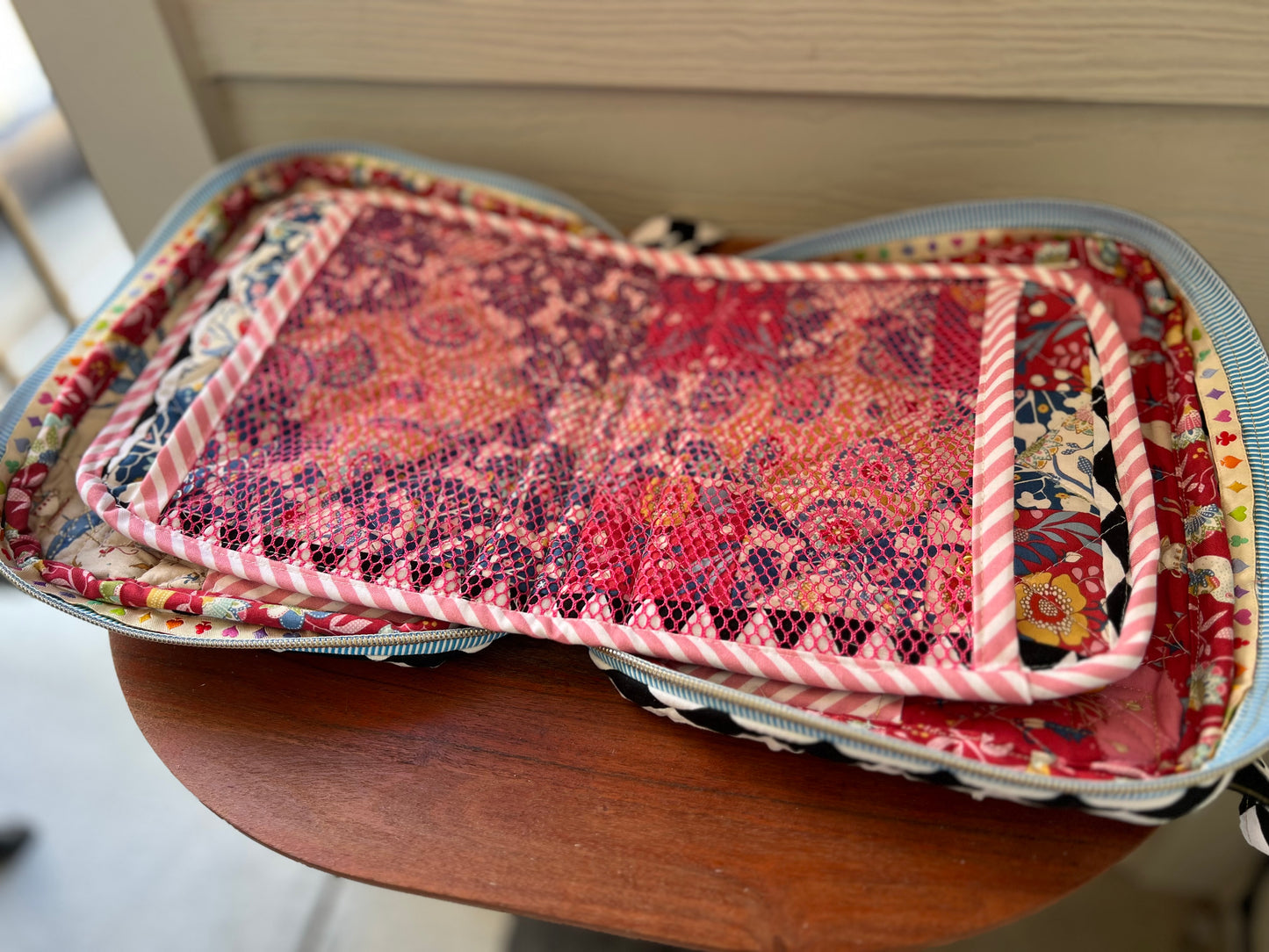 Knitting Crochet Embroidery Case / Makeup Pouch (Made to Order)