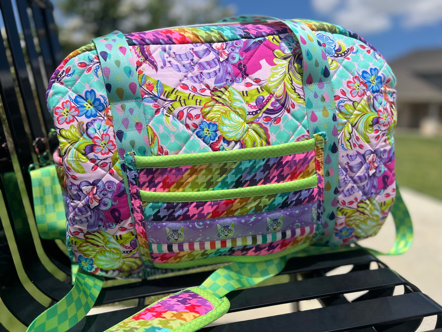 Travel Bag with Trolley Sleeve Custom Made to Order