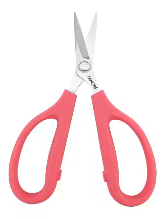 Famore Very Sharp Scissor with Large Pink Comfort Handles 6-1/4in # 732SP