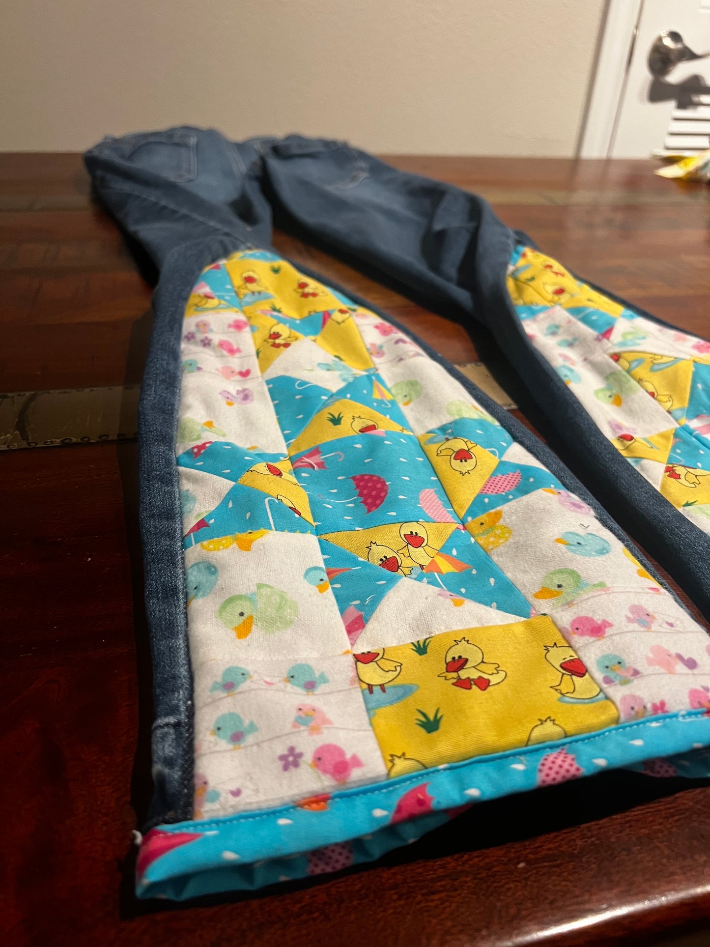 Quilted Up-cycled Jeans (Made to Order)