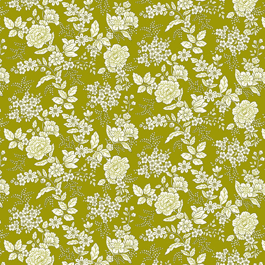 826-606 Tranquility Olive Green by Henry Glass Fabrics
