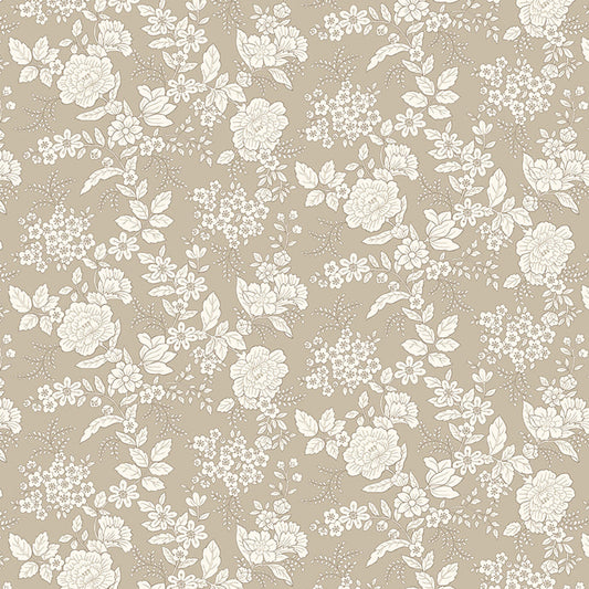 826-90 Tranquility Taupe / Gray by Henry Glass Fabrics