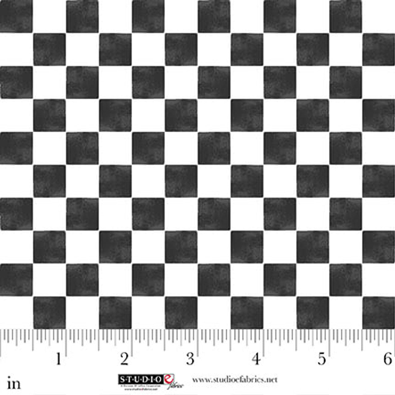 8325-09 PARANORMAL PARADE Check Black and White by Beth Reed for Studio E Fabric