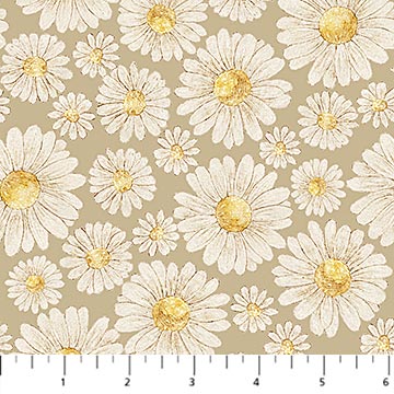 91182-72 Daisies Green FIGO for Northcott Sold By the Half Yard