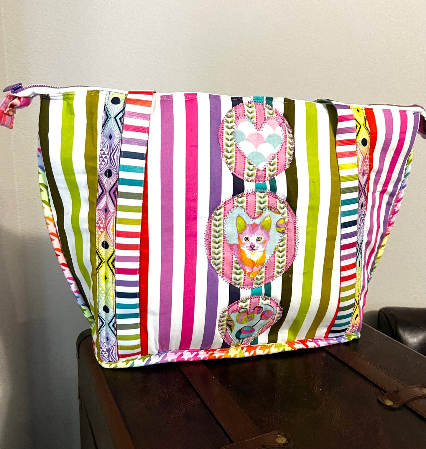 Disco Kitty Tote Purse Bag