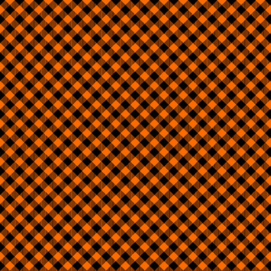 9700-39 Chelsea Checks Orange Black for Henry Glass
