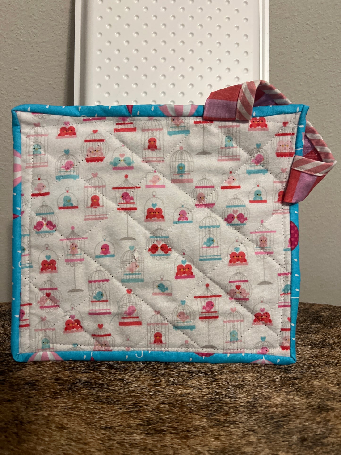 Rubber Ducky Mug Rug Pot Holder with Handle