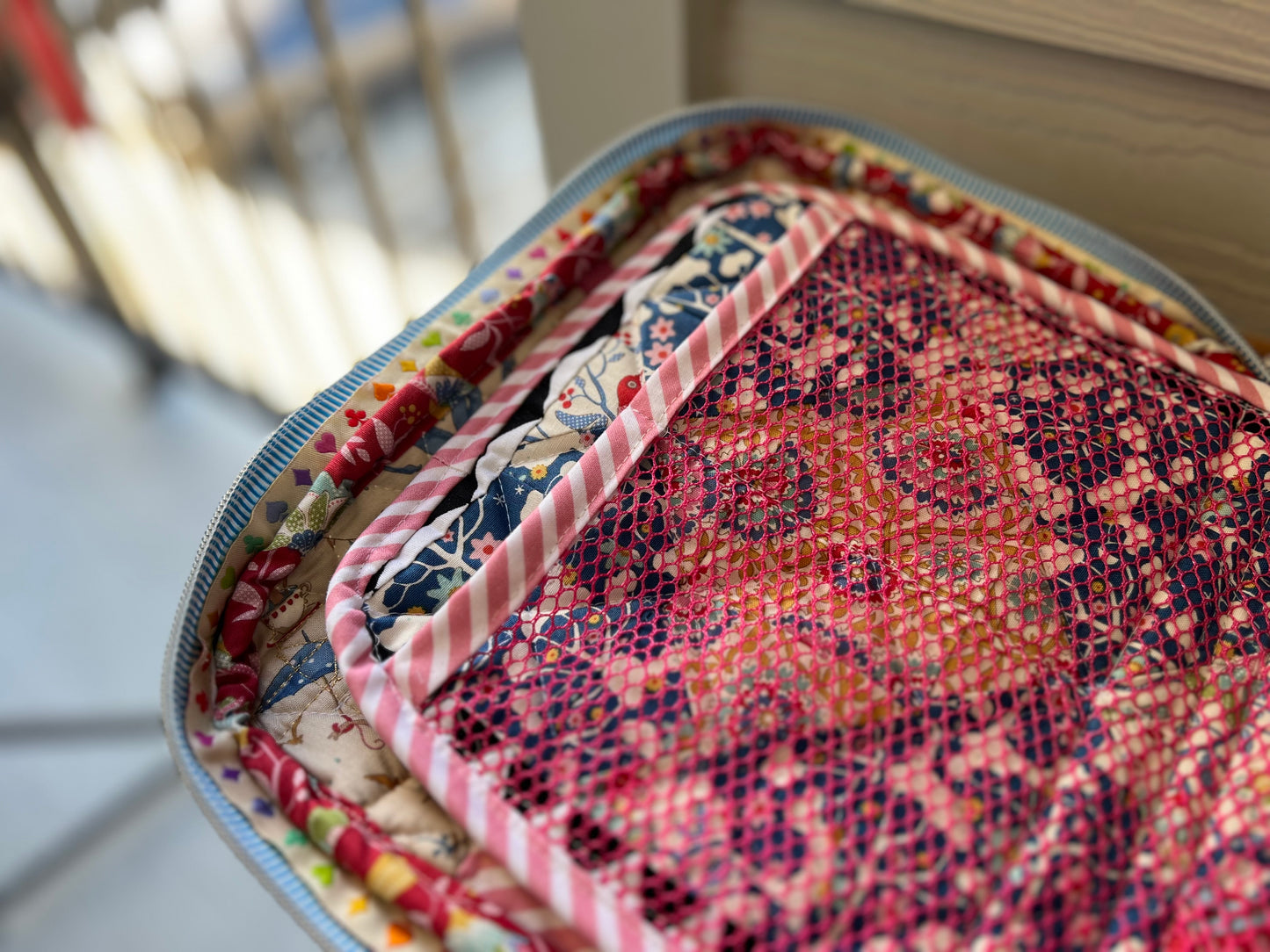 Knitting Crochet Embroidery Case / Makeup Pouch (Made to Order)