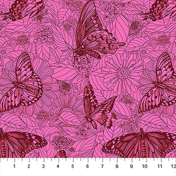 AMT1006-23L Indelible Ink Winging It Candy by Anna Maria Textiles Sold by the Half Yard