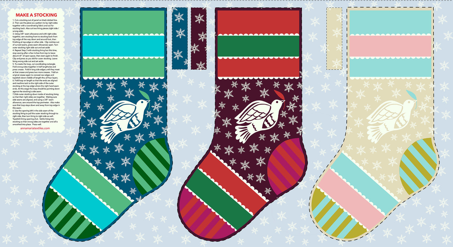 FQCOZY18-10 COZY CHRISTMAS FQ Bundle of 18 Anna Maria Textiles for Northcott