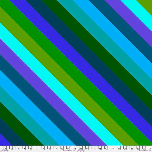 PWAH229.FOREST Slightly Biased Blues Diagonal STRIPE by Anna Maria Sold by the Half Yard