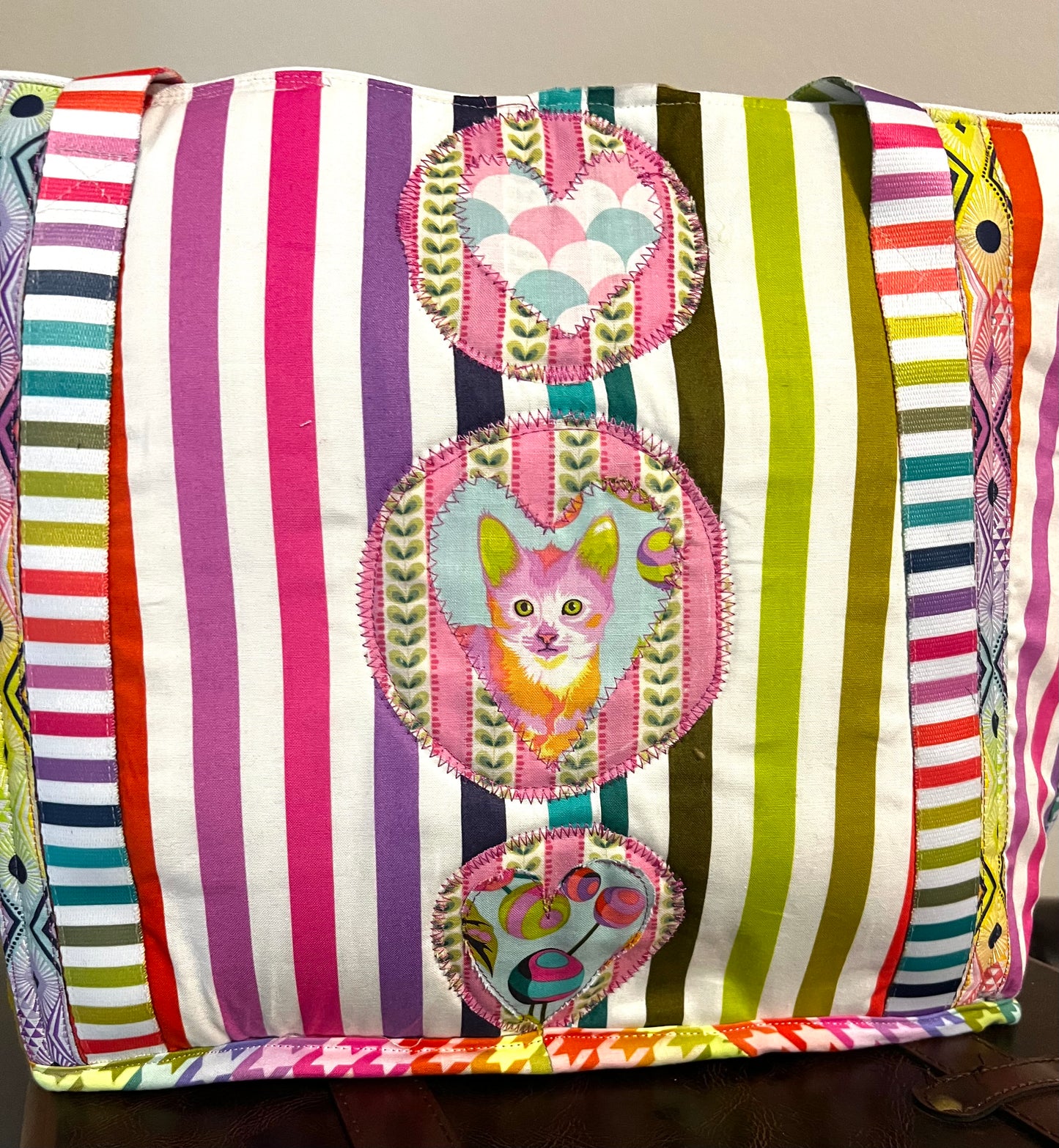 Disco Kitty Tote Purse Bag