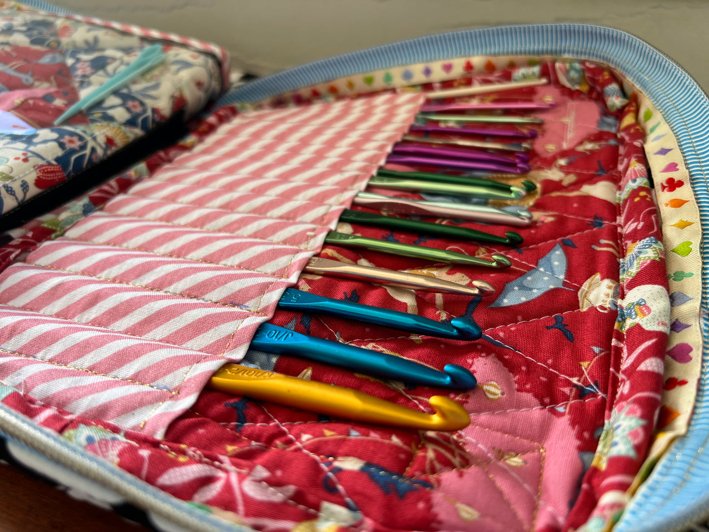 Knitting Crochet Embroidery Case / Makeup Pouch (Made to Order)