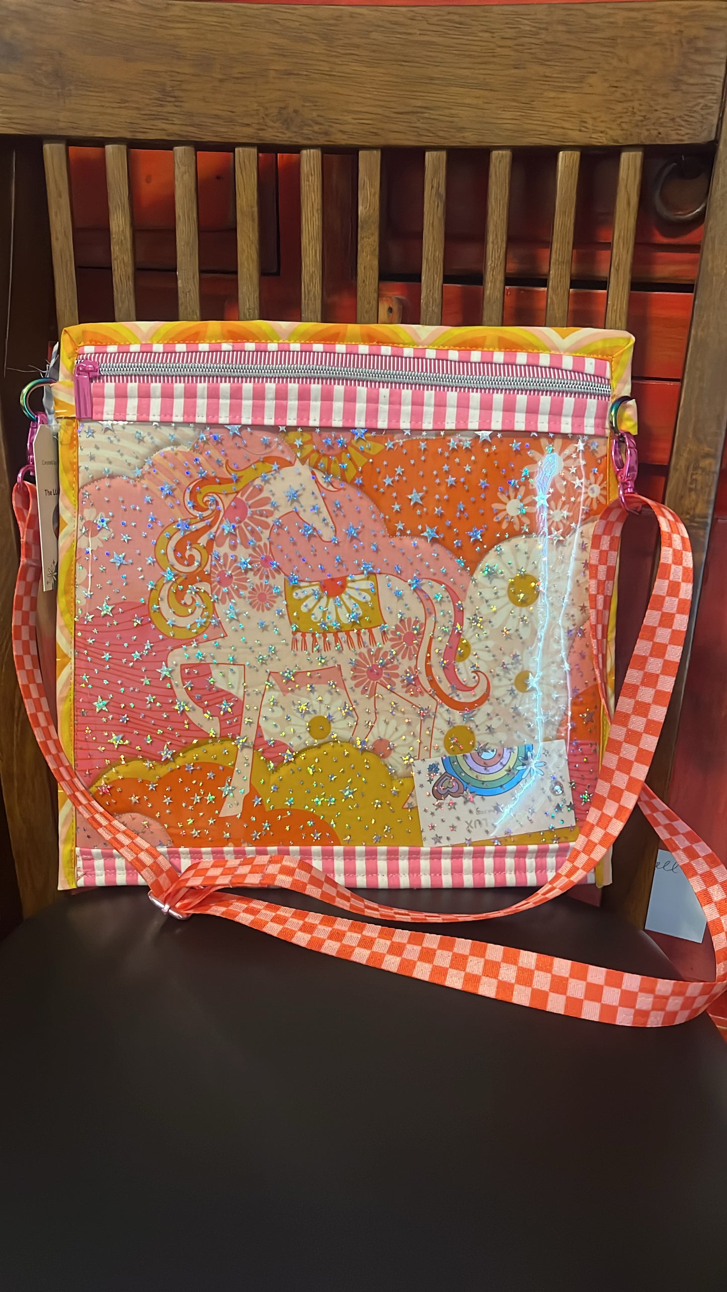 Medium Plus Project Bag RSS Juicy Carousel Horse Crossbody Pink