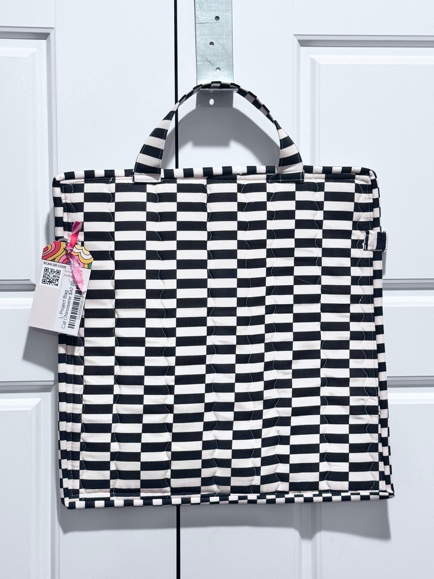 Large Project Bag Cat Chinoiserie