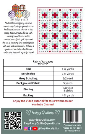 Angels Wear Scrubs Quilt Pattern # EPQ-31026