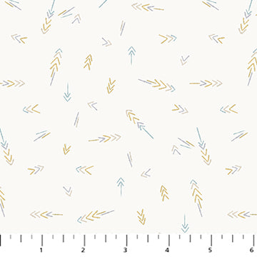 Figo Fabrics Flannel Lucky Day Cream Arrows F90972-11