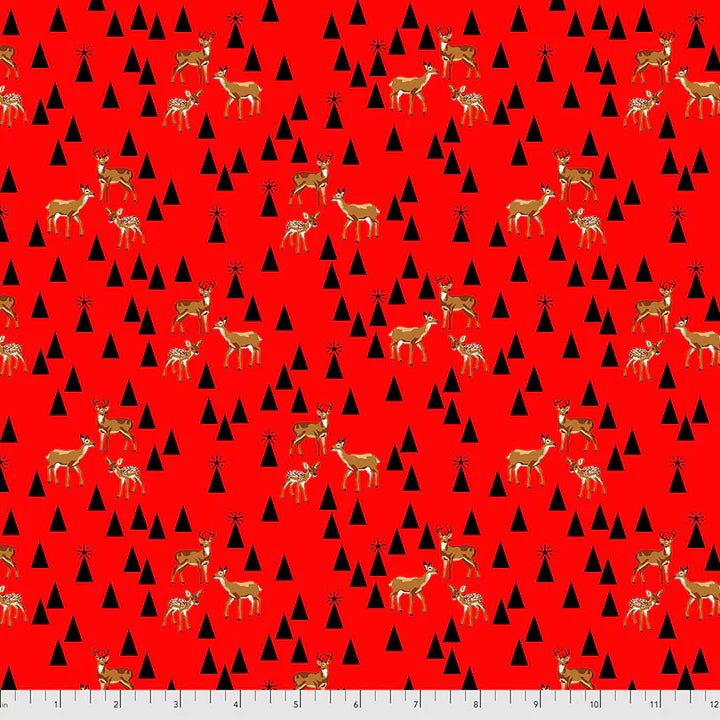 Roadtrip HollyBerry Red Flannel Holiday Homies by Tula Pink Fabric