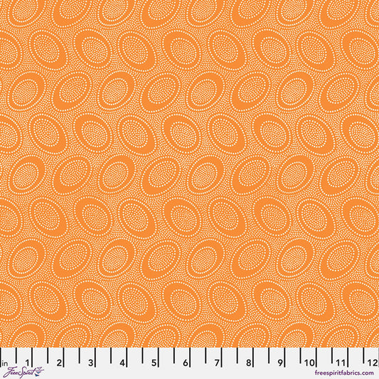Aboriginal Dot CANTALOUPE Orange Kaffe Fassett Collective Sold by the Half Yard