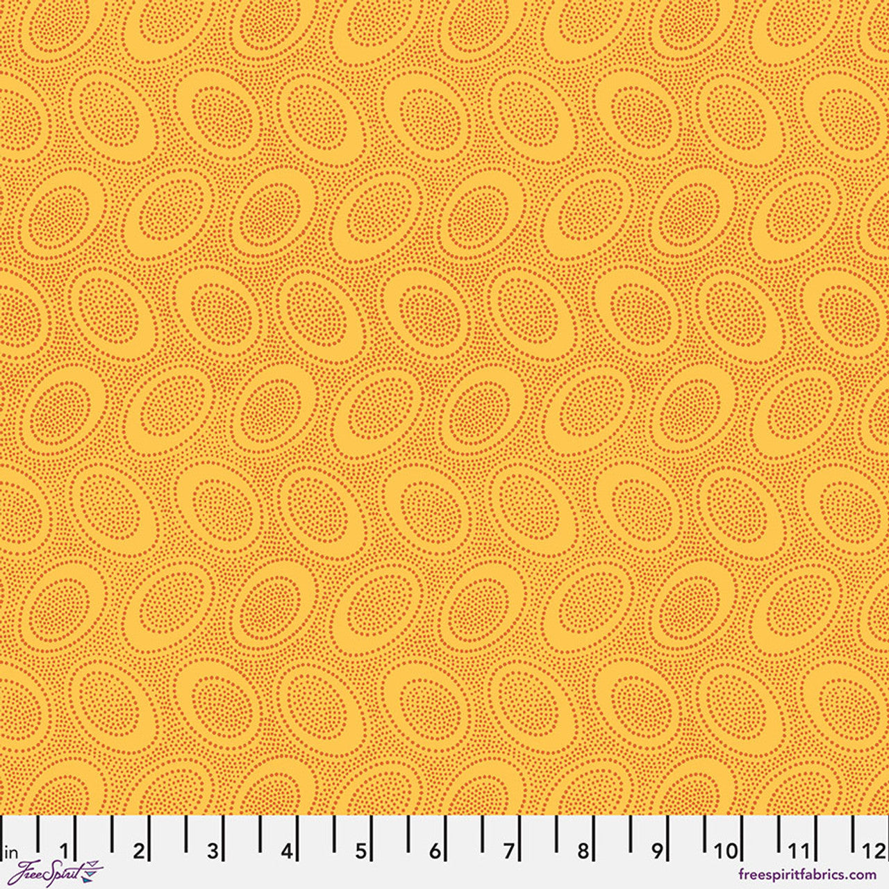 Aboriginal Dot GOLD Yellow Kaffe Fassett Collective Sold by the Half Yard
