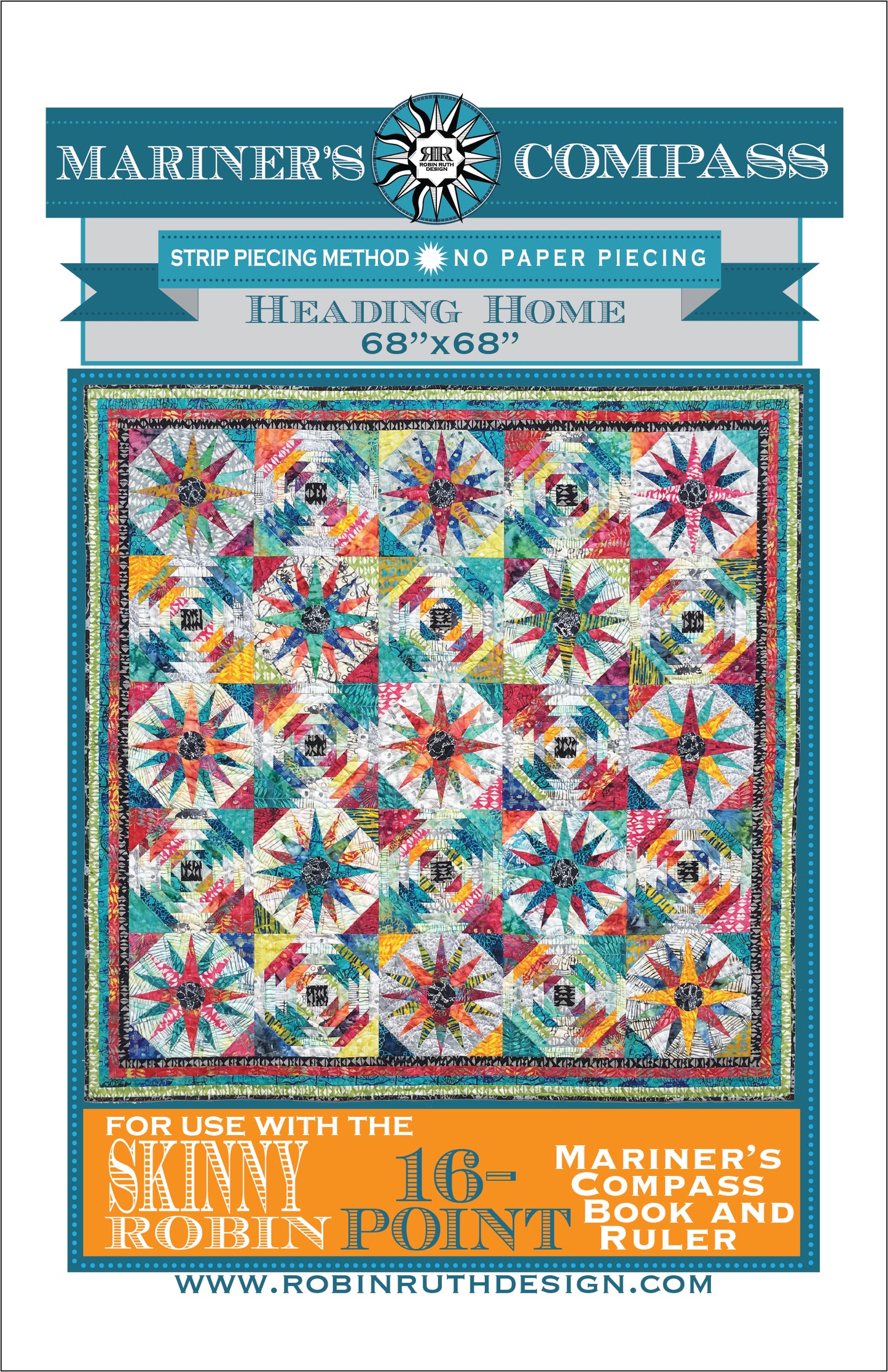 RR192 Heading Home Skinny Robin Quilt Pattern