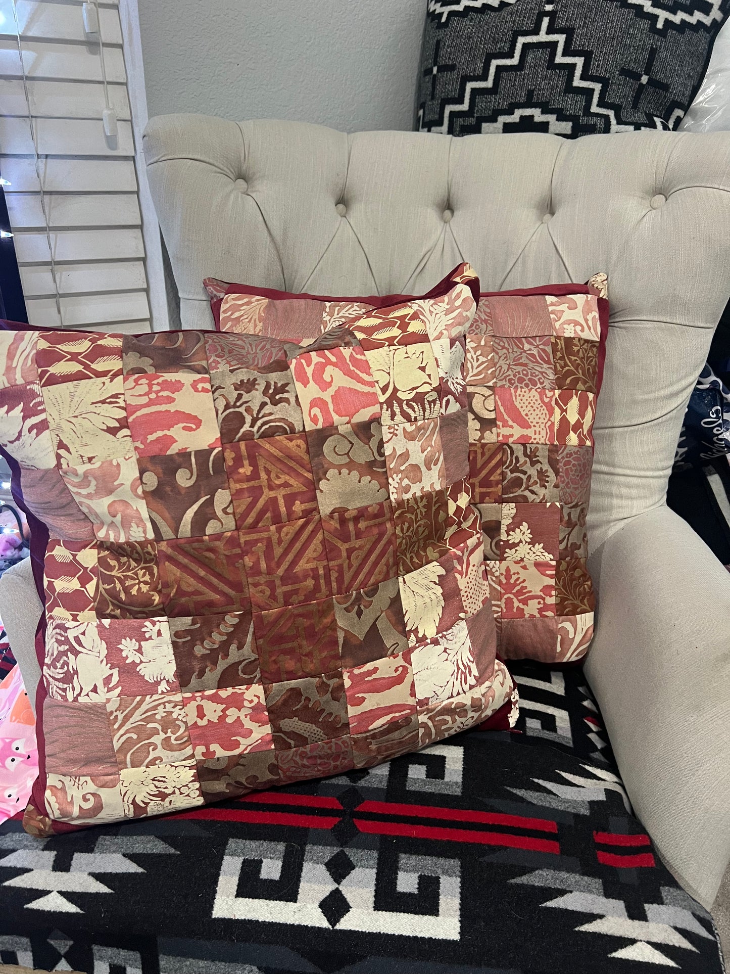 Fortuny Quilted Decor Throw Pillow