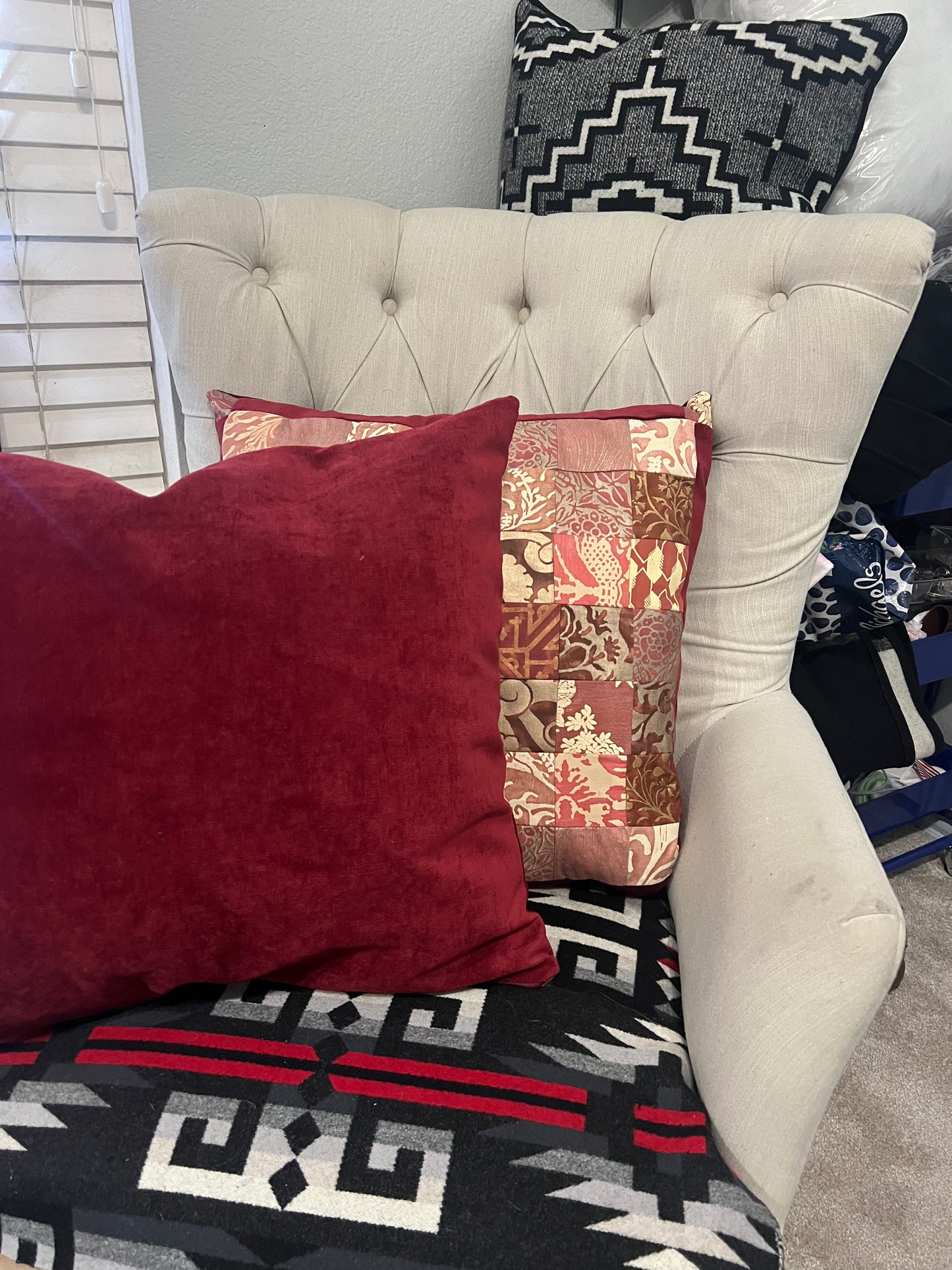 Fortuny Quilted Decor Throw Pillow
