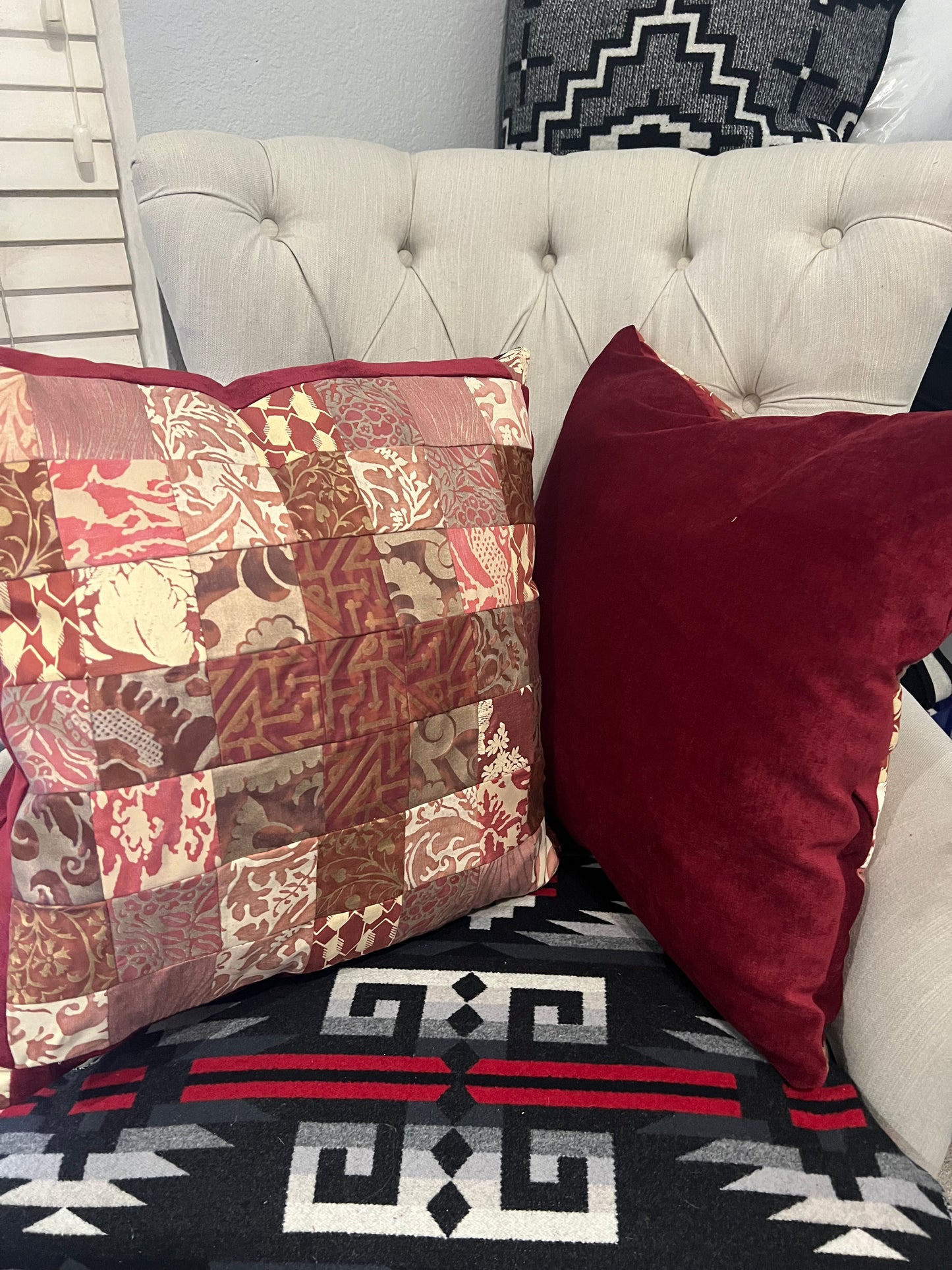 Fortuny Quilted Decor Throw Pillow