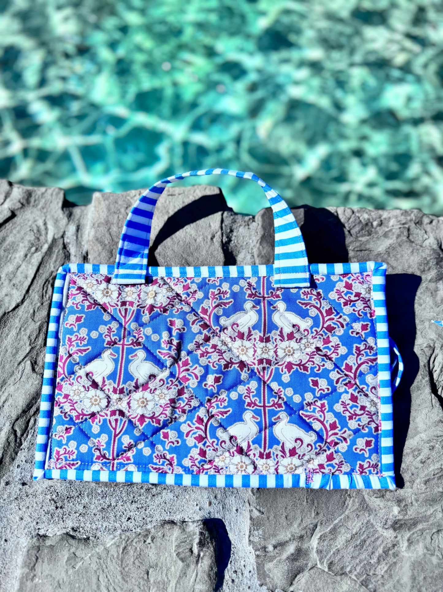 Small Project Bag Tilda Blue Check