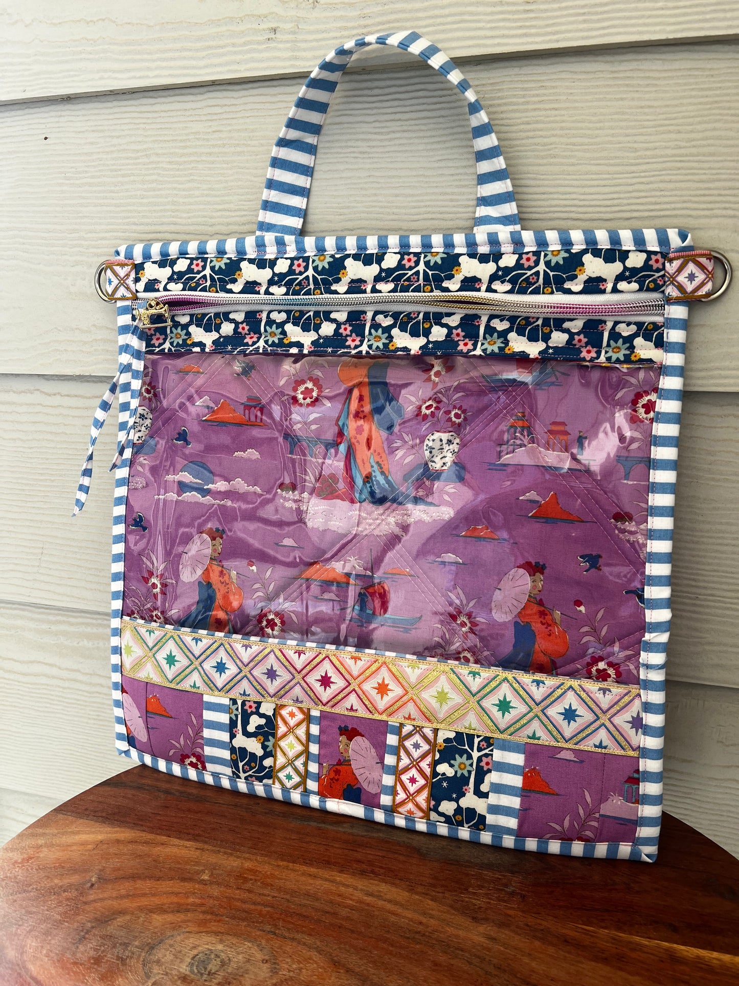 Large Project Bag Tilda Violet Bloomsville