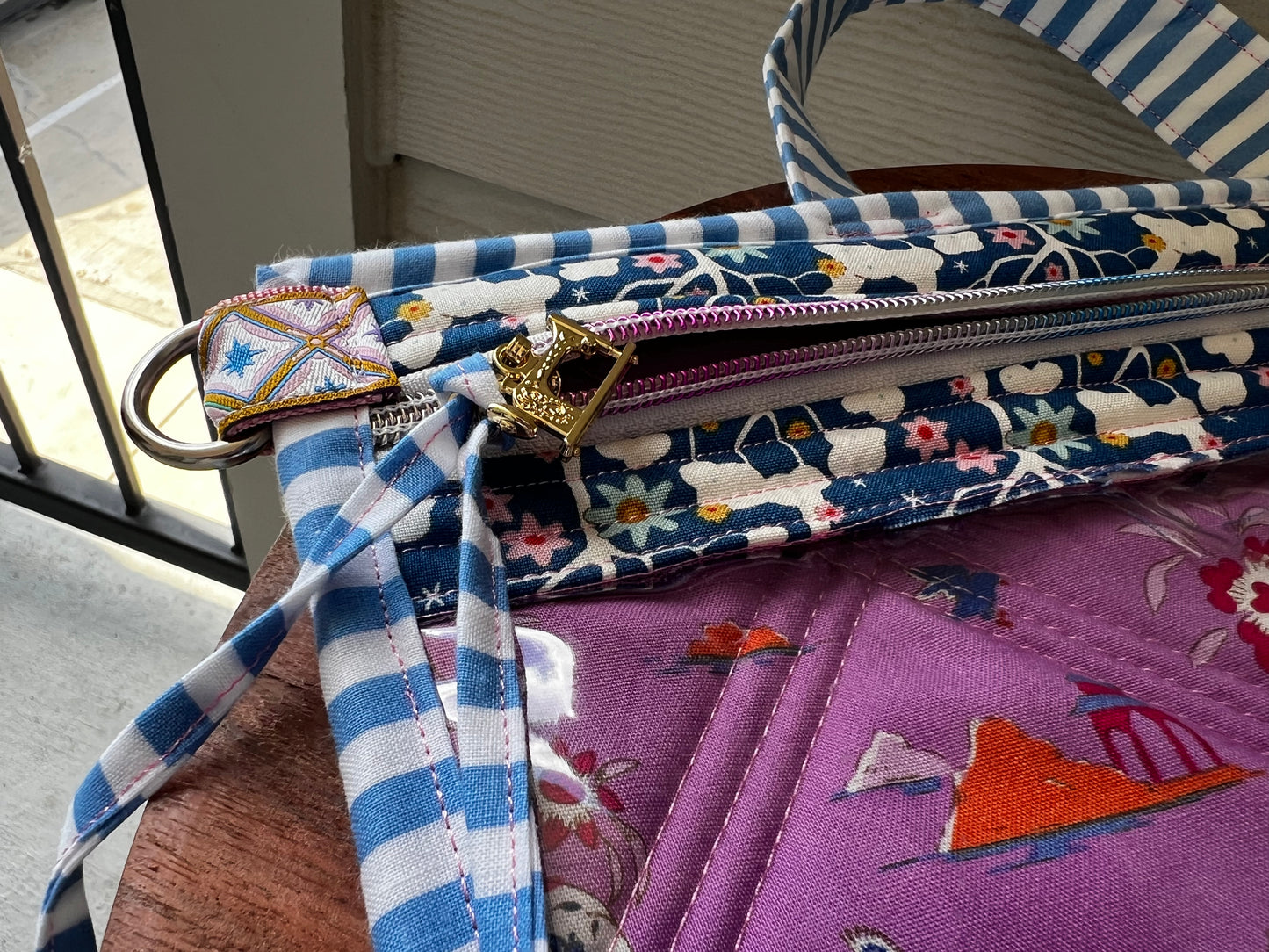 Large Project Bag Tilda Violet Bloomsville