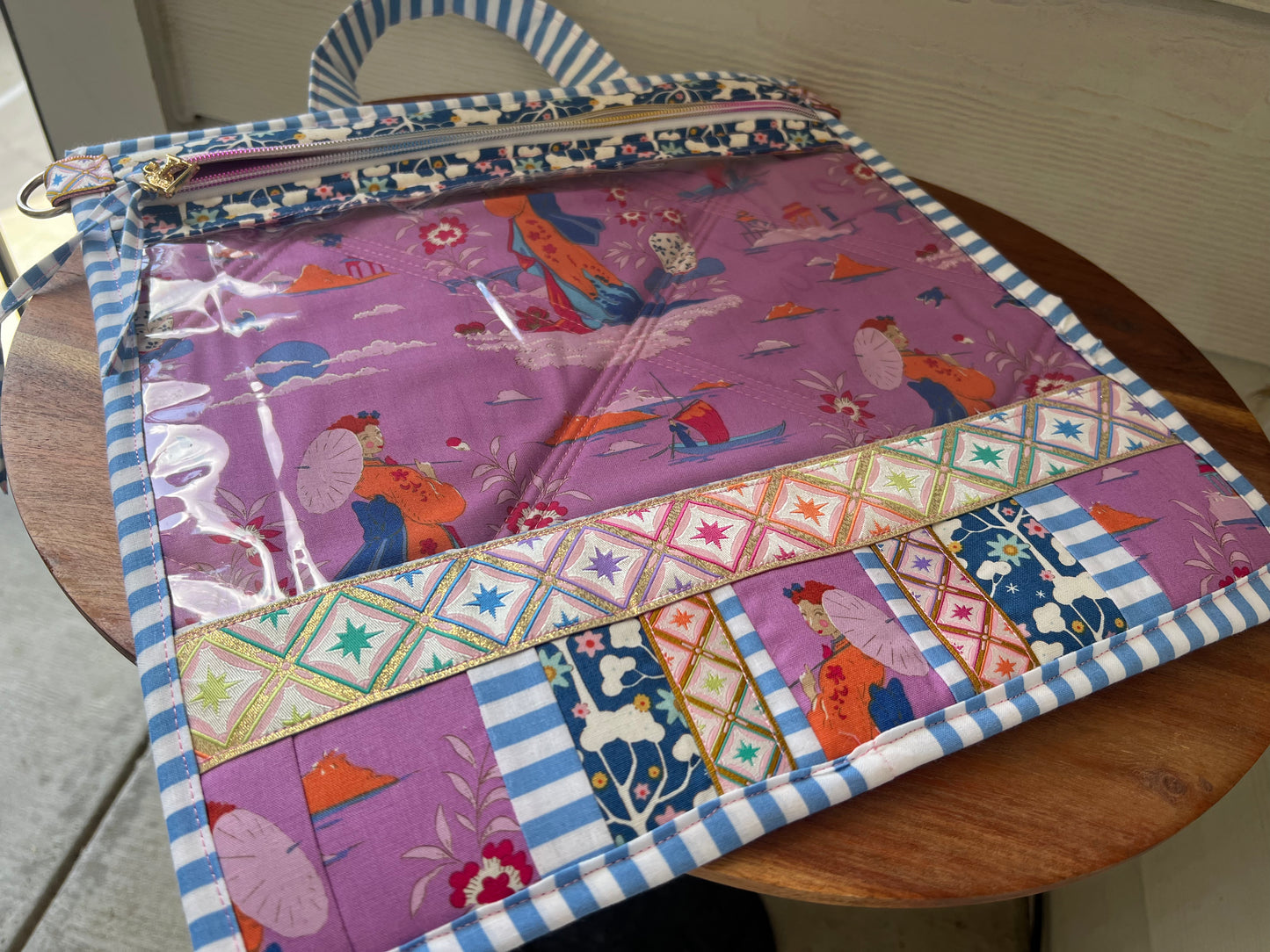 Large Project Bag Tilda Violet Bloomsville