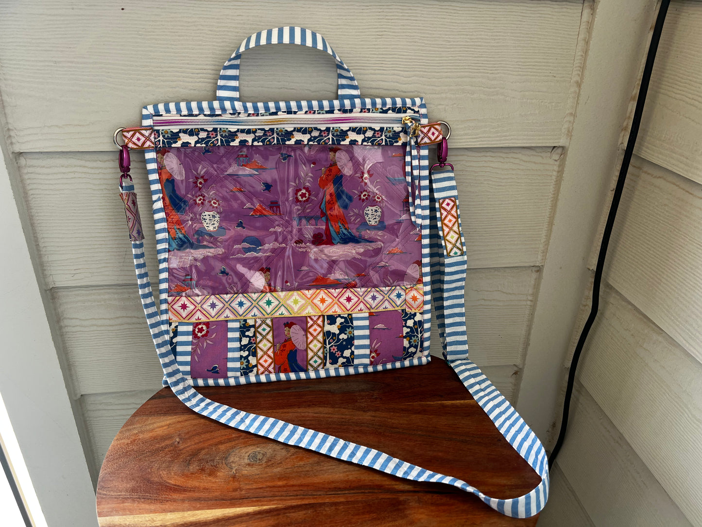 Large Project Bag Tilda Violet Bloomsville