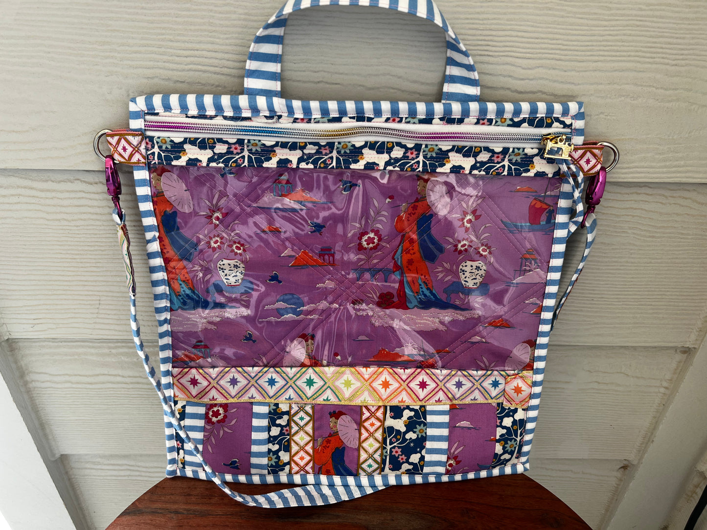 Large Project Bag Tilda Violet Bloomsville