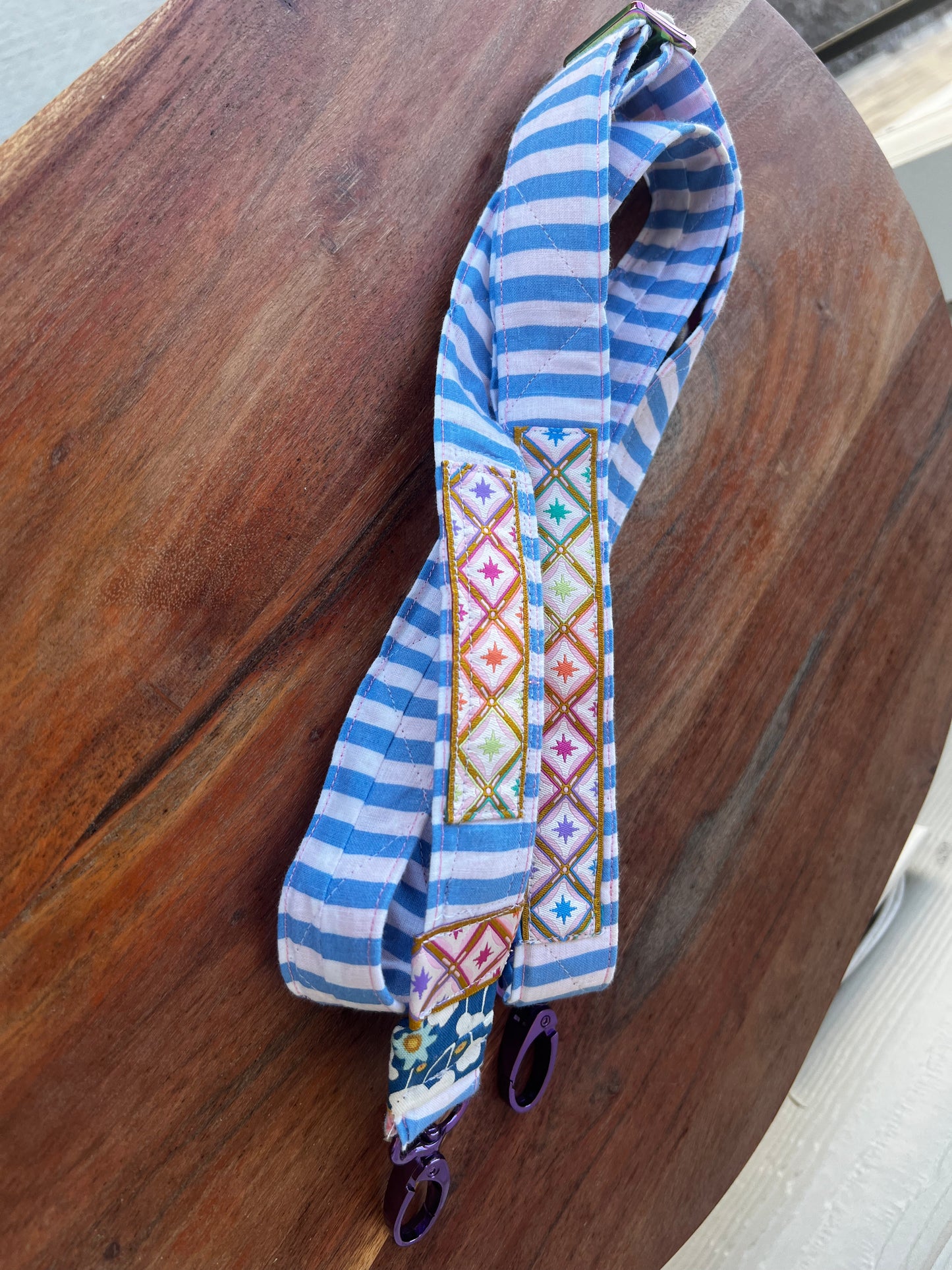 Project Bag Strap Blue Stripe