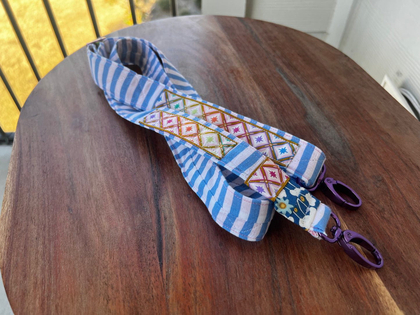 Project Bag Strap Blue Stripe